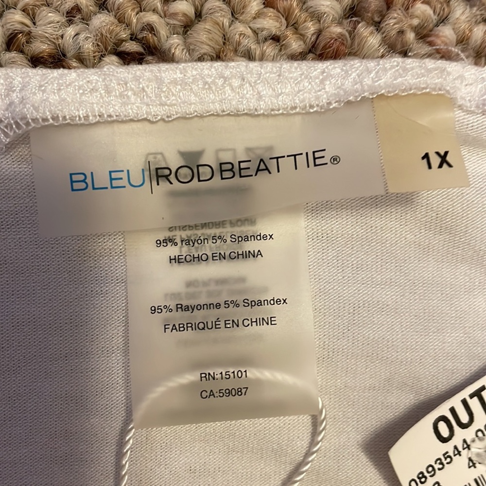 Bleu by Rod Beattie long bell sleeve blouse with cross cross neckline - Picture 6 of 7